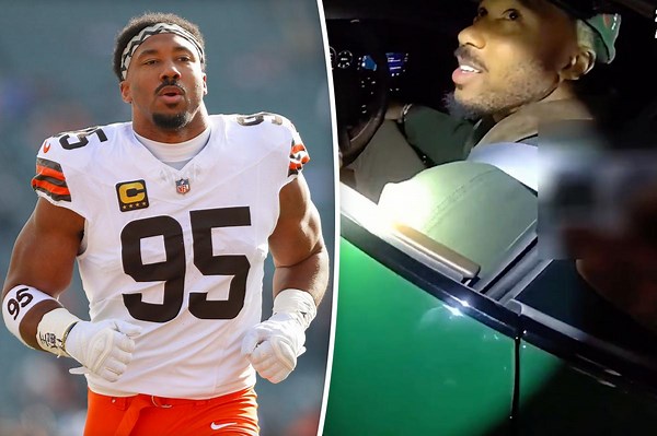 Officer cut Myles Garrett a break during latest traffic stop: body cam video
