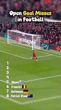 Open Goal Misses in Football #football #soccer #footballshort #shorts