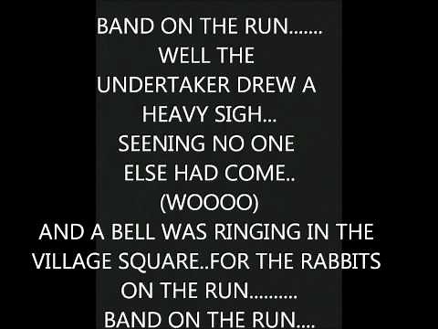 BAND ON THE RUN LYRICS