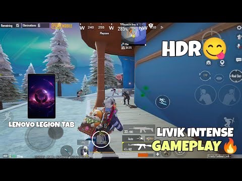 Happy new year 2026 livik intense gameplay 😍/LENOVO LEGION TAB PUBG HDR+120FPS Gameplay 🔥/ 120FPS!