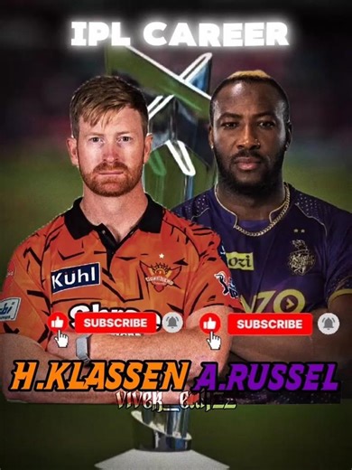henrich klassen vs andre Russell IPL career #cricket #henrichklassen #russell #andrerussell