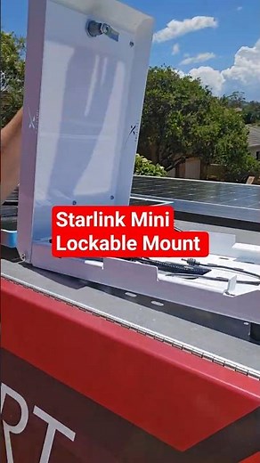 Starlink Mini Roam Toyota Hilux Aluminium Canopy installation outback Australia communications