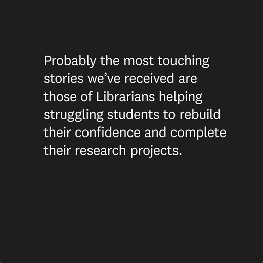 What kept you going when your PhD felt impossible? For many, it was support from a librarian. Behind every completed PhD is a story of perseverance—and often, a librarian who made a difference. From boosting confidence to helping navigate research challenges, librarians help scholars cross the finish line. Discover inspiring stories—and share yours. http://spkl.io/6185Ab4v7 #LibrarianImpact #Library #Librarian | ScienceDirect