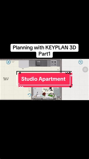 Studio Apartment Planning with Keyplan 3D