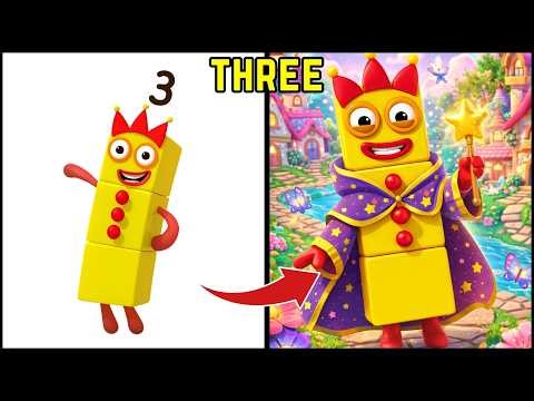 Numberblocks Lived in Fairy Tales 🏰✨ | Magical Number Adventures for Kids