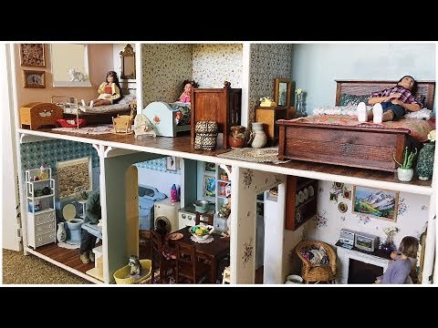Barbie Dollhouse Tour | Huge Wooden Dollhouse Renovation