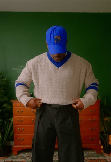 Elevate Your Style with a Modern Varsity V-Neck Sweater