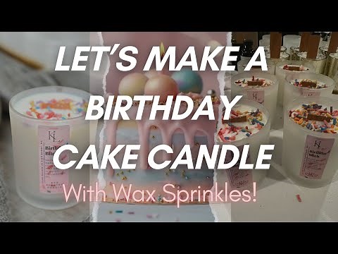 Make Birthday cake CANDLES with SPRINKLES! They smell so GOOD!