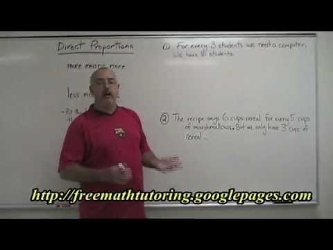 (Algebra) Direct Proportions