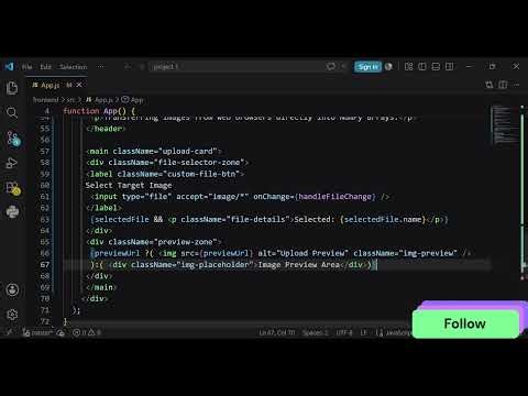 ​Build a Dynamic React Image Upload UI with Real-Time Preview! 🖼️💻(PART -1)