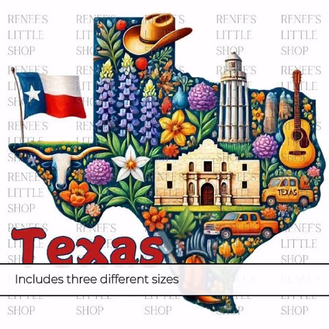 Texas State Clip Art: Lone Star Themed Graphics (PNG Digital Download) - Etsy