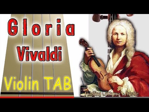 Gloria - Vivaldi - Violin - Play Along Tab Tutorial