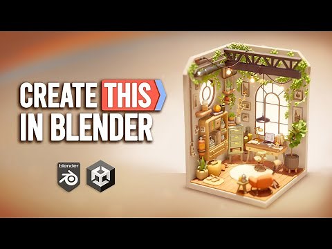 Create a STUNNING isometric room in Blender | Unity