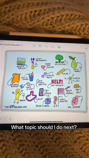 Here are a few ways to regulate! What topic should we do for our next infographic? | Executive Functioning Toolbox