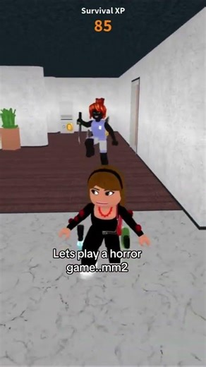 let's play a horror game mm2 #roblox #mm2 #robloxmemes