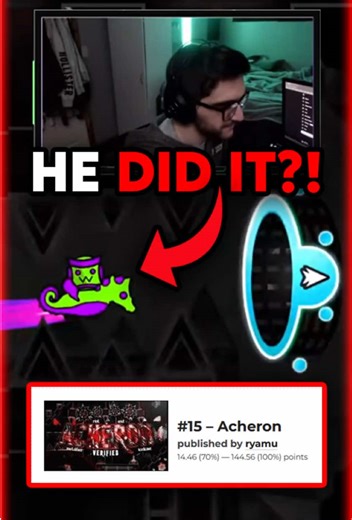 GD Legend Finally Beats Acheron?! | Technical #gd #geometrydash #acheron #technical #fyp