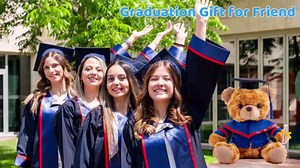 Graduation Bear Class of 2025 Personalized Graduation Gifts with Custom Text+Photo, Brown Teddy Bear Stuffed Animal as Graduation Gifts for Her High School College Graduation Gifts (8IN-Text+Photo)