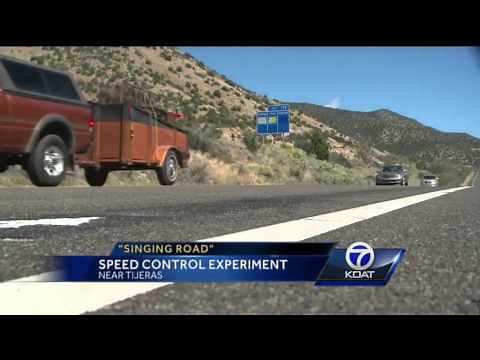 'Singing road' built near Tijeras