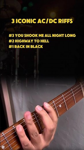 3 ICONIC AC/DC RIFF
