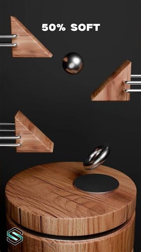 0% vs 100% Sphere Softness Physics Satisfying Simulation for Beginner Part - 2