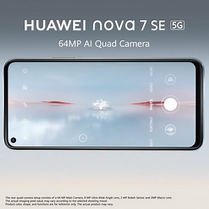 7.8K views · 157 reactions | Buy the #HUAWEInova7SE 5G from August 27th for 1399 AED and get a free HUAWEI Sport Headphones Lite. Take one shot, relive forever moments. With a revolutionary 64MP Quad Camera and 6.5" Punch FullView Display with Under-Display camera, #HUAWEInova7SE 5G redefines pro-level Photography. | Huawei Mobile | Facebook