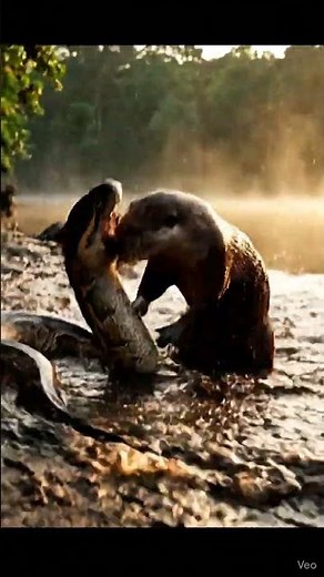 Otter vs Python | Real Jungle Fight | Animal Fight Shorts