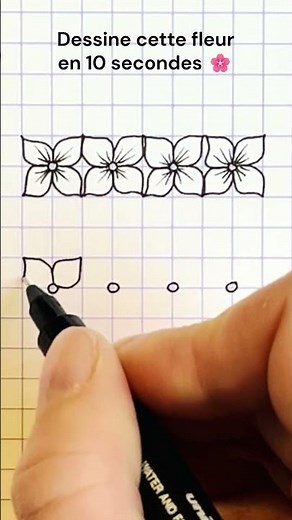 Motif facile 🌸Fleur – débutant
