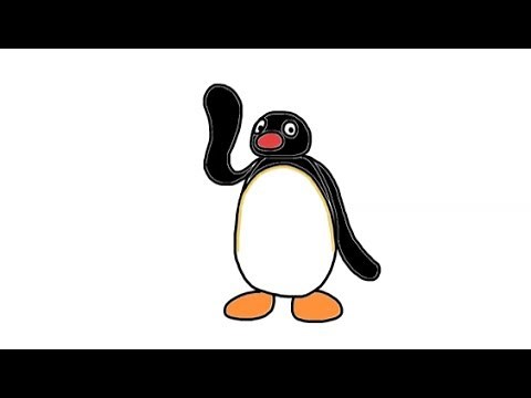 How To Draw Pingu In Full