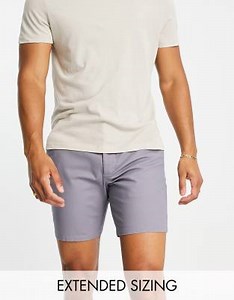 ASOS DESIGN slim chino shorts in blue | ASOS