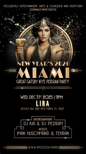 1.1K views | 壟 THE GREAT GATSBY: MIAMI EDITION 壟 This New Year’s...