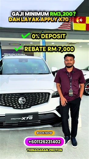 🔥🔥 𝗝𝗢𝗠 𝗕𝗢𝗢𝗞𝗜𝗡𝗚 PROTON X70 MC3 2026 🔥🔥🚗 𝗣𝗥𝗢𝗧𝗢𝗡 X70 MC3 (NEW FACELIFT) 🚗💎 SUV Premium | Style & Performance 🚗 Ready Stock Available🚗 Fast Approval🚗 Easy Loan Process 💥 Serendah RM8xx–RM1xxx* Sebulan sahaja!💥 0% Downpayment*💥 Full Loan Available💥 Graduate Scheme Available💥 PTPTN Boleh Apply💥 Trade-In Accepted ✨ Special Approval:✔ Basic salary RM3,2xx ✔ Strong bank support✔ First car buyer welcome✔ Fast & easy process✔ High approval rate* 🚀 PROTON X70 MC3 FEATURES✔ 1