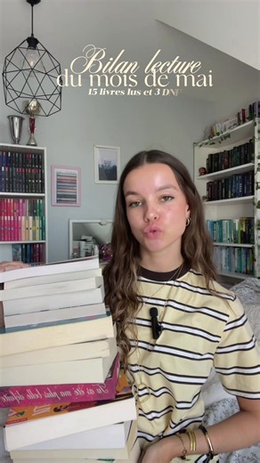 Bilan lecture mai : 15 livres lus et 3 DNF ⭐️