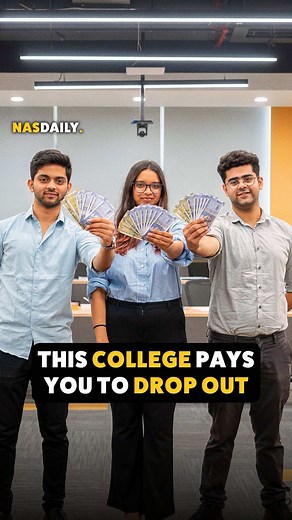 This college pays you to drop out Master’s Union in India is paying students to build startups and learn by doing. Honestly, every college should do this. Check the link in my bio to apply.
