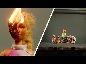 BURNING TOYS AND WATCH THEM MELT | HOME STUDIO