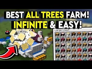 BEST And INFINITE ALL TREE WOOD FARM IN MINECRAFT 1.21!