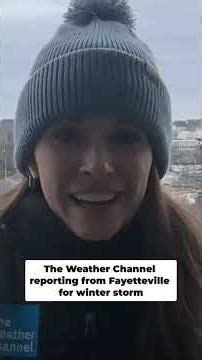 The Weather Channel reporting from Fayetteville ahead of winter storm