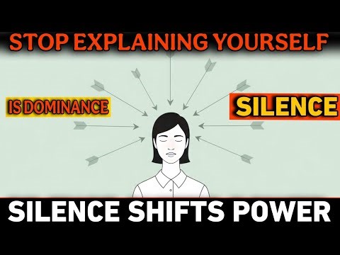 The Moment You Stop Explaining Yourself, People Lose Control Over You (Psychology)