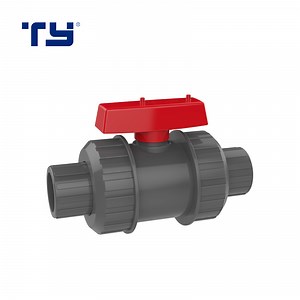 [Hot Item] Plastic PVC CPVC Valves True Union Ball Valve with Red Handle 1/2"-6"