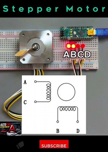 How a Stepper Motor Works | Coil Sequence Explained #shorts