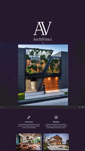 ArchFeed on Instagram: "You have an amazing tool right at your fingertips for record-time rendering. Discover the benefits of @archivinciai爛 Link : (archivinci.com) to get started!⁠✨ Don’t forget to get your 20% discount! Use code: HAPPY20 Video Resource: @arquitectos.ac 3D Colab Model: @hamo_arq_ #ArchiVinci #AI #architecture #architectural #exteriordesign #interiors #building #exterior #interior #archfeed"