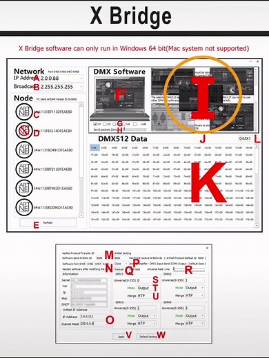 ArtNet DMX CONTROLLER X-Power Software DMX512 Dimmer Disco Lightting MA2 Grandma 3 On Pc Suite 3 DVC4#MA3 #ArtNet Easy to use #stagelighting