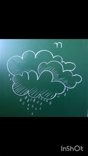 How to Draw a Cloud.....#alphabet N#art #shorts #drawingtutorial #viral #subscribe