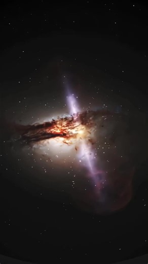 The high speed jets of an active galactic nucleus, powered by a supermassive black hole. These outflows of plasma are the result of the extraction of energy from the black hole’s rotation as it consumes the disc of material that surrounds it. Credit: ESA/Hubble, L. Calçada (ESO) #astrophysics #physics #STEM #blackhole #cosmos