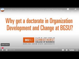 Doctorate in Organization Development and Change at BGSU: Preparing Leaders and Change Agents