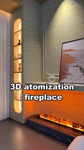 3D atomized flame fireplace. #lamp #light #led #smarthome #lightingdecor #homedecor #lightingdesign #lampdesign #interiordesign #lampfactory #ledstriplights #ledstrips #diy #installation #designer #architect #architecture #instagood #home #atmosphere #aleadhome #aleadlighting | Alead Lighting
