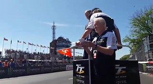 8.1K views · 142 reactions | Prince William waves the Manx flag to get TT Zero underway: | Isle of Man Today | Facebook