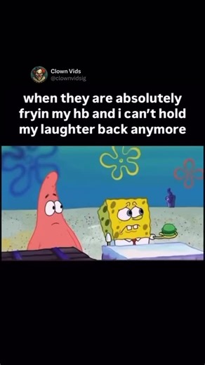 @clownvids on Instagram: "This video encapsulates the internal struggle and eventual surrender to laughter when a loved one is being subjected to intense but ultimately harmless roasting by a group. The scenario is immediately relatable: your “homeboy” (hb) is the target of a barrage of jokes (“absolutely fryin”), and you, the narrator, are physically present but torn between defending them and succumbing to the hilarity. The caption highlights the moment of breaking—that point where the jokes a
