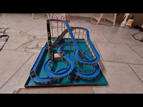 Faller Wildwasserbahn "Piraten-Insel" erste Testfahrt.