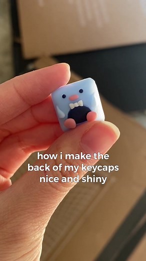 how i make the back of my keycaps nice and shiny! #artistsoftiktok #keycaps @jamie32bsh