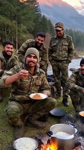 Kashmir ki Wadiyon Mein rajma chabal khane ka maja | Fouji Life 🇮🇳#armymotivation#shortsfeed #shorts